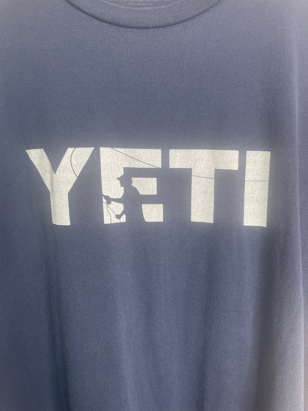 Yeti Navy Short-Sleeve Tee with White Logo